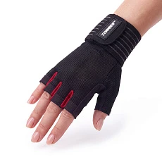 Перчатки для занятий спортом TORRES, PL6267L, р.L, полиэстер, микрофибра, подбивка 6 мм, черные