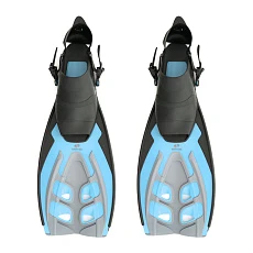 Ласты для плав. Salvas Tonic Dive, BA190LXQQSTS,TPR и Technoflex, р.L/XL, голубой
