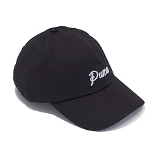 Бейсболка спорт. PUMA ESS Script Logo Dad Cap, 02703901, 100% хлопок, черный