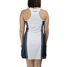 Платье HEAD Club 25 Dress W 814745-NVWH-L, р.L, 85% полиэстер 15% эластан, белый
