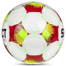 Мяч футзал. SELECT Futsal Talento 11 V26, 1061471014, р.3(Jr),  32п, ТПУ,гибр.сш, бело-желто-красный