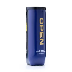 Мяч теннисный NS OPEN X3, UAA1, уп.3 шт,одобр.ITF, сукно, нат.резина,желтый