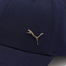 Бейсболка спорт. PUMA Ess Metal  Cat BB Cap, 02599406, 100% полиэстер, темно-синий