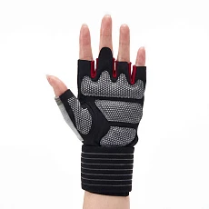 Перчатки для занятий спортом TORRES, PL6267L, р.L, полиэстер, микрофибра, подбивка 6 мм, черные