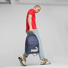 Рюкзак спорт. PUMA Phase Backpack, 09116402, полиэстер, темно-синий