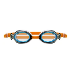 Очки детские для плав.TORRES Fish Kids, SW-32522OR, голубые.линзы,бело-ч.оправа, раздв. рег.ремешок