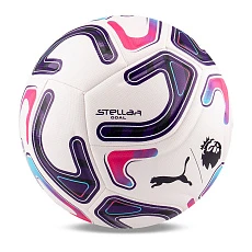 Мяч футб. PUMA Stellar Goal PL Reactivity, 08519301, р.5, 16п, ТПУ, маш. сш, бело-фиолетово-розовый