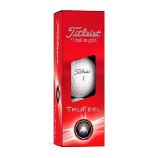 Мяч для гольфа Titleist Trufeel 24 White, T6036S, 3 шт/уп, белый