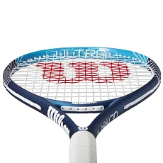 Ракетка б/т Wilson Ultra Power 105 Gr3, WR147010U3, для любит, композит, со струнами, темносин-бел