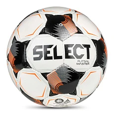 Мяч футзал. SELECT Futsal Master V26, 1043471004, р.4, Basic, 32п, ПУ, руч.сш, бело-черно-оранж