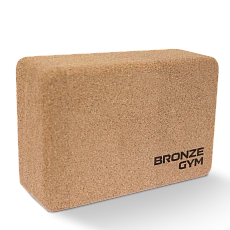 Блок для йоги BRONZE GYM, 23х15х7,5 см.,пробка