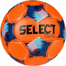 Мяч футб. SELECT Brillant Super TB V25, 3615971662,р.5, FIFA PRO, ПУ, 32 пан. термосш, оранжевый