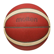 Мяч баск. MOLTEN B6G5000 р.6, FIBA Appr, 12 панелей, нат.кожа, бутил.камера, кор-беж-чер