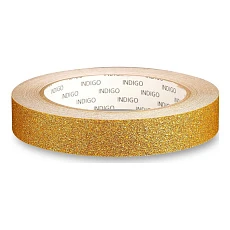 Обмотка для гимнастического обруча INDIGO Blesk, IN138-GOLD, 20мм*14м, на подкл, золотистый