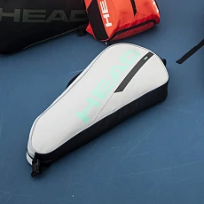 Сумка-чехол HEAD Tour Racquet Bag S, 260944-CCTE, с карманом для 3 тен.ракеток, серо-бирюзовый