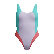 Купальник SPEEDO Colourblock 2.0 Muscleback, 8-00480317934, р.2XL, лилово-бирюзово-коралловый