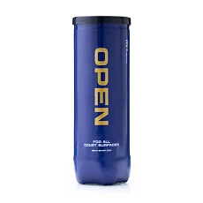 Мяч теннисный NS OPEN X3, UAA1, уп.3 шт,одобр.ITF, сукно, нат.резина,желтый