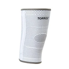 Суппорт колена TORRES, PRL11010L, с боковыми вставками, р.L, нейлон, серый