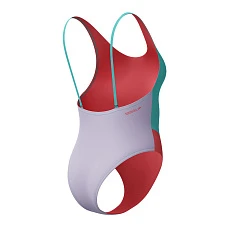 Купальник SPEEDO Colourblock 2.0 Muscleback, 8-00480317934, р.2XL, лилово-бирюзово-коралловый