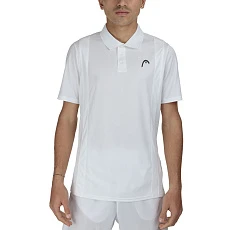Поло мужское HEAD Club 25 Tech Polo Shirt M 811715-WH-S, р.S, полиэстер, белый