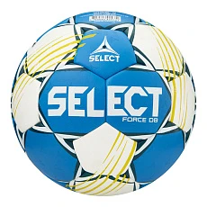 Мяч ганд. SELECT HB FORCE DB V25, 1621854205, Junior (р.2), EHF Appr,ПУ, гибр.сш., сине-белый