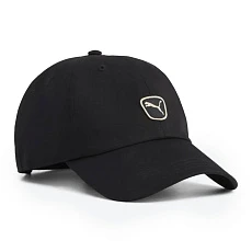 Бейсболка спорт. PUMA Cat Patch BB Cap, 02737101, 100% хлопок, черный