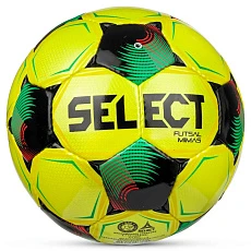 Мяч футзал. SELECT Futsal Mimas V26, 1053471007, р.4,FIFA Basic, 32п, ПУ, руч.сш, желто-зелено-черн.