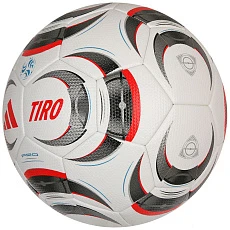 Мяч футб. ADIDAS Tiro Pro JW1533, р.5, FIFA Pro, 32 пан., ПУ, термосшивка, бело-серо-красный