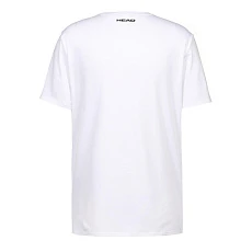 Футболка мужская HEAD Rainbow T-Shirt M 811435-WH-S, р.S, полиэстер, хлопок, эластан, белый