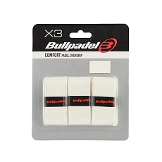 Овергрип BULLPADEL GB1200 X3, GB1200-012, 0.5 мм, 3 шт, белый