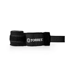 Бинт боксерский TORRES, PRL619016BL, дл. 2,5 м, шир. 5 см, 1 пара, хлопок, черный