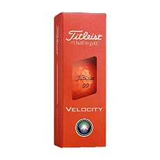 Мяч для гольфа Titleist Velocity 26, T8027S-OR, 3 шт/уп, оранжевый