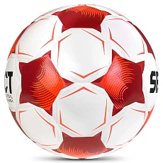 Мяч футзал. SELECT Futsal Samba v26, 1063471008, р.4,FIFA Basic, 32п, ТПУ, гибр.сш, бел-кр-черн