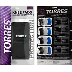 СЦ*Наколенники спортивные TORRES Soft, PRL112222S-02, р.S, нейлон, ЭВА, чёрный
