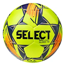 Мяч футб. SELECT Brillant Super TB, 3615968509,р.5, FIFA PRO, ПУ, 32пан. термосш, желто-оранж-фиолет
