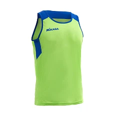 СЦ*Майка для пляж. вол. муж. MIKASA MT5041-038-3XL, р.3XL, 100% полиэстер, салатово-голубой