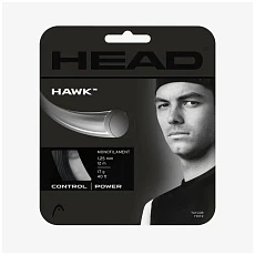 Струна теннисная HEAD Hawk 16, 281103-BK, 12м, черный