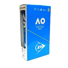 Мяч теннисный Dunlop Australian Open, 601604, уп.2 банки*4 шт, одобр.ITF,фетр,нат.резина, желтый
