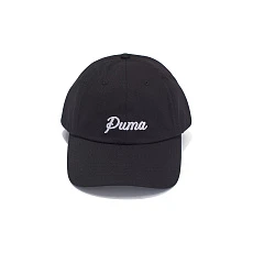 Бейсболка спорт. PUMA ESS Script Logo Dad Cap, 02703901, 100% хлопок, черный