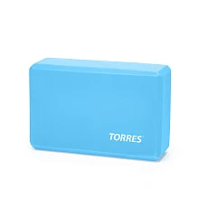 Блок для йоги TORRES, YL8005, размер 8x15x23 см, материал ЭВА, голубой