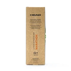 Мяч теннисный HEAD Marathon 3B, 578183, крафт. упак.3шт, без давления, фетр, нат.резина,желтый