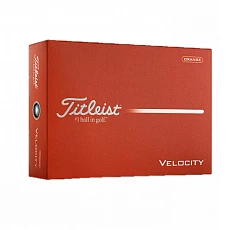Мяч для гольфа Titleist Velocity 26, T8027S-OR, 3 шт/уп, оранжевый