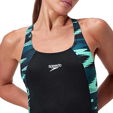 Купальник SPEEDO HyperBoom Splice Muscleback, 8-1347016009, р.30 (рос.42), черно-бирюзовый