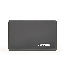Блок для йоги TORRES, YL8005GR, размер 8x15x23 см, материал ЭВА, серый