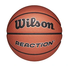 Мяч баск. WILSON Reaction Plus, WZ2026701XB7, р.7, композит, бутил. камера, темно-коричневый