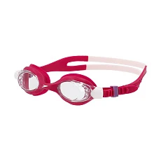 Очки для плав. детск. SPEEDO SKOOGLES Jr, 8-7500645003-C17CF, ПРОЗРАЧНЫЕ линзы, красная оправа
