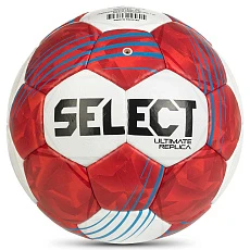 Мяч ганд. SELECT Ultimate Replica v26, 1670850103 , р.1, EHF Appr, ПУ, руч.сш, бело-расно-синий