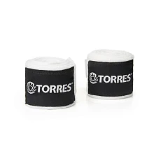 Бинт боксерский эластичный TORRES, PRL62017W, дл. 3,5 м, шир. 5,5 см, 1 пара, белый