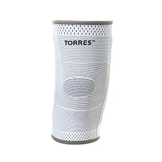 Суппорт колена TORRES, PRL11010L, с боковыми вставками, р.L, нейлон, серый