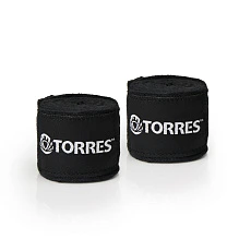 Бинт боксерский TORRES, PRL619016BL, дл. 2,5 м, шир. 5 см, 1 пара, хлопок, черный